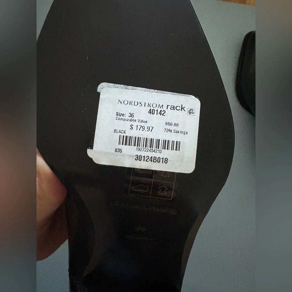 New Alexander Wang black slick 40 cowboy ankle boots in leather Sz36 MSRP:$650 - Picture 8 of 12